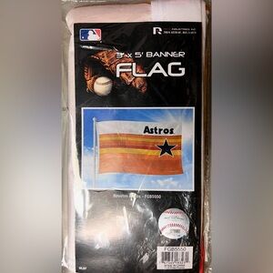 MLB Houston Astros‎ Flag, Major League Baseball, New in package,3’x5’